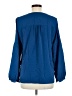 Chico's 100% Polyester Blue Long Sleeve Blouse Size Med (1) - photo 2