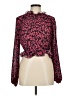 C/MEO Collective 100% Polyester Animal Print Pink Long Sleeve Blouse Size M - photo 1