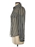 Iz Byer 100% Polyester Stripes Silver Long Sleeve Blouse Size XS - photo 5