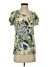 T by Talbots Yellow Short Sleeve Top Size XS - photo 1