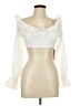 Shein Ivory Long Sleeve Blouse Size L - photo 1