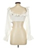 Shein Ivory Long Sleeve Blouse Size L - photo 2
