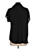 Pleione 100% Polyester Black Short Sleeve Blouse Size L - photo 2