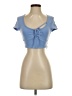 Tiger Mist Blue Short Sleeve Top Size S - photo 1