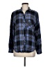 Rails 100% Rayon Plaid Blue Long Sleeve Button-Down Shirt Size M - photo 1