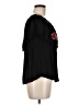 Dizzy Lizzy 100% Rayon Black Short Sleeve Blouse Size M - photo 4