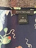 Ann Taylor Floral Black Short Sleeve Blouse Size M - photo 7
