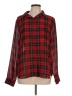 Chaps Plaid Red Long Sleeve Blouse Size L - photo 1
