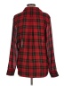 Chaps Plaid Red Long Sleeve Blouse Size L - photo 2