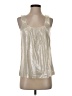 J.Crew 100% Cotton Metallic Silver Sleeveless Blouse Size 0 - photo 1