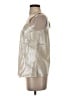 J.Crew 100% Cotton Metallic Silver Sleeveless Blouse Size 0 - photo 5