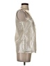 J.Crew 100% Cotton Metallic Silver Sleeveless Blouse Size 0 - photo 4