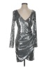 B. Darlin Metallic Silver Cocktail Dress Size 5 - 6 - photo 1