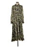 Cinq à Sept 100% Polyester Floral Green Casual Dress Size 8 - photo 1