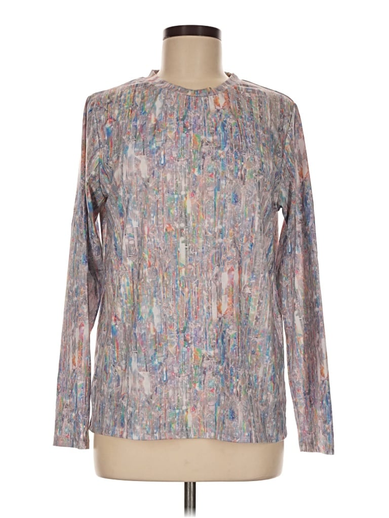 Pre-owned Made With Love Long Sleeve T-shirt In Silver