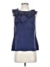 Ann Taylor Blue Sleeveless Blouse Size S (petite) - photo 1