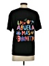 Shein Solid Black Short Sleeve T-Shirt Size M - photo 2