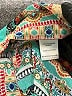 Westport 100% Polyester Paisley Teal Short Sleeve Blouse Size XS - photo 8