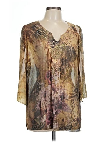 Mushka by Sienna Rose 3/4 Sleeve Blouse (view 1)