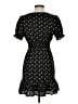 Aqua 100% Polyester Hearts Black Casual Dress Size S - photo 2