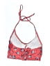 Cupshe Floral Red Swimsuit Top Size S - photo 2