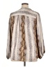 T Tahari Animal Print Silver 3/4 Sleeve Blouse Size 1X - photo 2