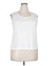 Studio 100% Polyester White Sleeveless Top Size 22 - photo 1