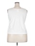 Studio 100% Polyester White Sleeveless Top Size 22 - photo 2