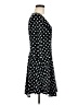 Bebop Polka Dots Black Casual Dress Size M - photo 4
