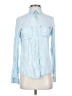 Rubbish 100% Rayon Blue Long Sleeve Button-Down Shirt Size XS - photo 1