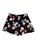 Ann Taylor 100% Polyester Print Black Shorts Size 00 Petite - photo 2