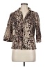 David N Animal Print Gold Blazer Size M - photo 1