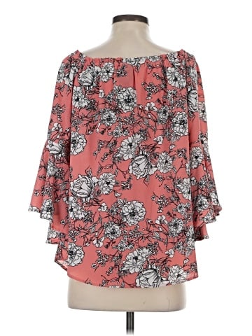 Bobeau 3/4 Sleeve Blouse (view 2)