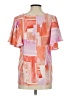 Entro 100% Polyester Pink Short Sleeve Blouse Size S - photo 2