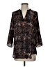 Decree 100% Polyester Black 3/4 Sleeve Blouse Size S - photo 1