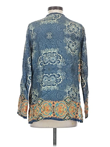 Johnny Was Long Sleeve Silk Top (view 2)