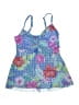 Beach House Floral Blue Swimsuit Top Size 6 - photo 1