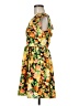 Moon Tropical Orange Cocktail Dress Size M (estimated) - photo 5