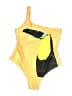 Zara Graphic Yellow One Piece Swimsuit Size L - photo 1