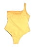 Zara Graphic Yellow One Piece Swimsuit Size L - photo 2
