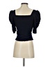 Ann Taylor LOFT Black Short Sleeve Top Size XS - photo 2