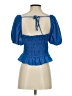 BCBGeneration Blue Short Sleeve Blouse Size S - photo 2
