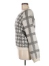 By Anthropologie Houndstooth Silver Pullover Sweater Size M - photo 5