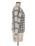 By Anthropologie Houndstooth Silver Pullover Sweater Size M - photo 4