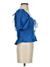BCBGeneration Blue Short Sleeve Blouse Size S - photo 4