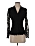 Kate Hill Black Long Sleeve Blouse Size 4 (petite) - photo 1