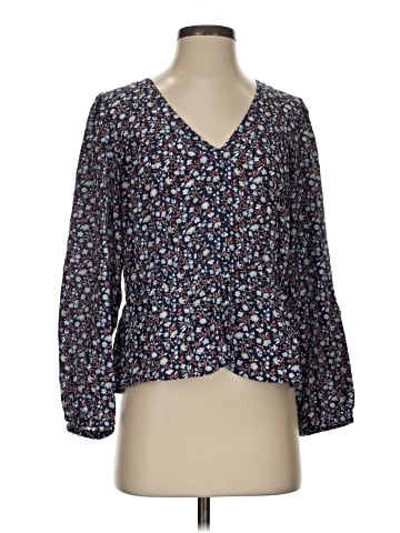 Madewell Silk Button-Front Peplum Top in Harvest Vine (view 1)