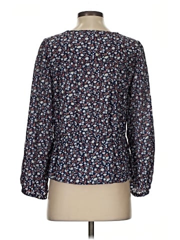 Madewell Silk Button-Front Peplum Top in Harvest Vine (view 2)