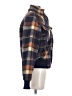 Marled 100% Polyester Plaid Blue Jacket Size S - photo 4