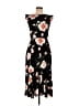 Sugar Lips 100% Polyester Floral Black Casual Dress Size L - photo 1